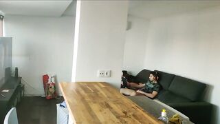 caught my stepdad masturbating and I did the same, anal masturbation and DP on the k