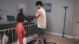 Stepsons Ally Enticed By Lustful Cougar Trying To Climax