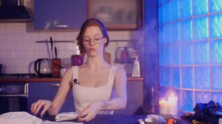 Trying On White And Ebony Underclothes / Unpacking Gifts From The Past