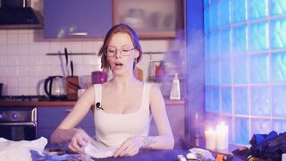 Trying On White And Ebony Underclothes / Unpacking Gifts From The Past