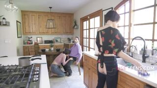 Old Stud Freely Uses Step Daughter & Trad Step Wife