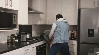 Screwing my concupiscent stepsister in the kitchen and giving her the creampie this babe merits