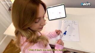 Stepbrother, show me your jock! It's for my homework... - Loly Nebel