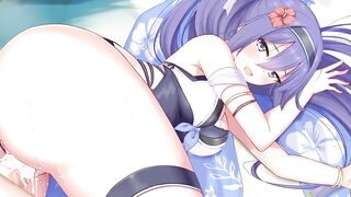 cute chicks drilled on beach