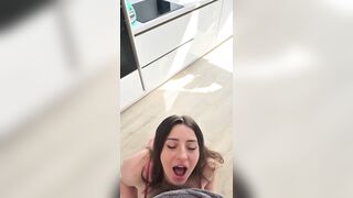 I was so lustful ! So this chab banged me in the kitchen !