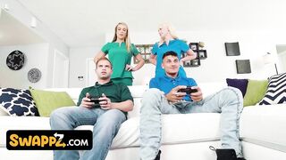 Swappz - Breasty Stepmoms Joslyn Jane and Kate Dee Exchange Their Stepsons for an Annual Body Exam