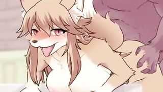 fur animation Doggy position creampie