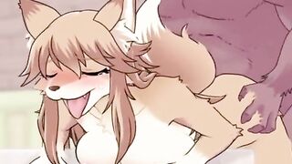 fur animation Doggy position creampie