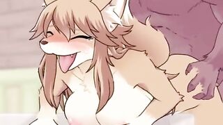 fur animation Doggy position creampie