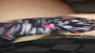 my step sister surprises me to cum in her are jogging-legins