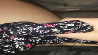 my step sister surprises me to cum in her are jogging-legins