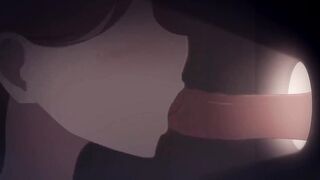 sweethearts in Christmas present gives oral