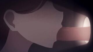 sweethearts in Christmas present gives oral