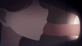 sweethearts in Christmas present gives oral