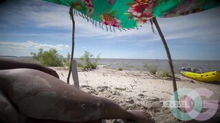 We miss summer! Doggy style and oral-job on a public beach..