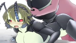 yiff animation Doggy style creampie