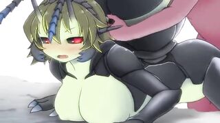 yiff animation Doggy style creampie