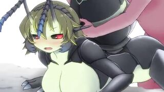 yiff animation Doggy style creampie