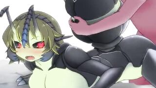 yiff animation Doggy style creampie