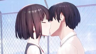 ardent giving a kiss and oral-job