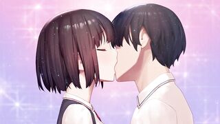 ardent giving a kiss and oral-job