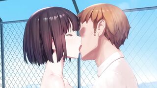 ardent giving a kiss and oral-job