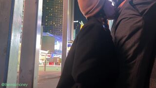 EXCEEDINGLY RISKY ORAL JOB BEHIND POLICE STATION IN NYC