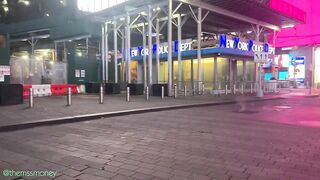 EXCEEDINGLY RISKY ORAL JOB BEHIND POLICE STATION IN NYC