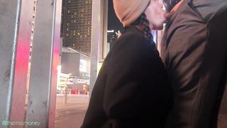 EXCEEDINGLY RISKY ORAL JOB BEHIND POLICE STATION IN NYC