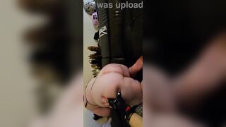 Candid Sandra large butt worship & face planting in large moist cunt lips getting her butt ate