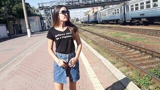 walks out of pants at the teach station