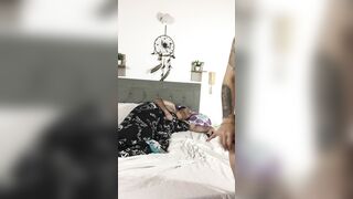 My neighbour masturbates her cunt in front of my stepfather