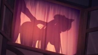 behind curtains bang