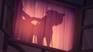 behind curtains bang