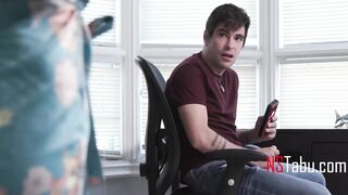 Blond StepMum Walked In On Me Jerking, Told This babe Wanted To See