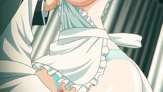 Green Haired Cutie Likes Using Her Massive Titties to Enjoyment a Large Weenie