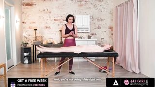 Sexy Lesbo Bang Between Masseuse And Her Client