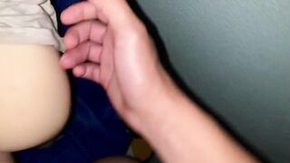 Banging this gorgeous youthful cutie's consummate butt for the 1st time - POV.