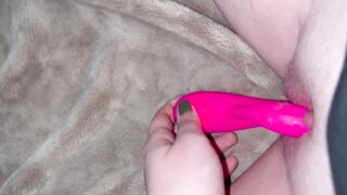 Teen eighteen Year old Cutie Bangs her self With Pink Dual Head Sextoy