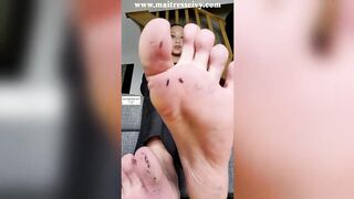 #829 - Mes dessous de pieds sales rien que pour toi 4K