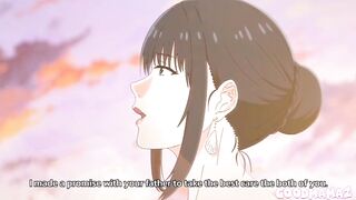 Anime mama with large breasts gives blow job and screwed (UNCENSORED)