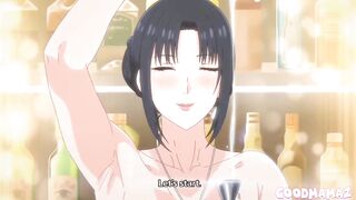 Anime mama with large breasts gives blow job and screwed (UNCENSORED)