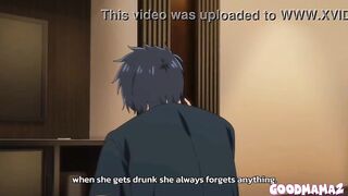 Anime mama with large breasts gives blow job and screwed (UNCENSORED)