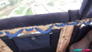 Anal domination in a balloon to a older woman