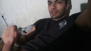 Tugjob Hot Large knob until Cum very Close Up masturbación acabada vista de cerca