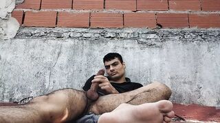 Masturbación carnal al aire libre