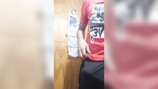 Masturbandome pija de 17cm