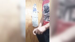 Masturbandome pija de 17cm