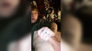 Tattooed E Male wanking Thick BWC Slow