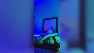 Sucking wang and getting spanked with a thong